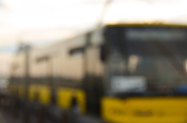 Bulanık şehir. Renkli soyut arkaplan