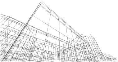 soyut mimari duvar kağıdı tasarımı, dijital konsept arkaplan