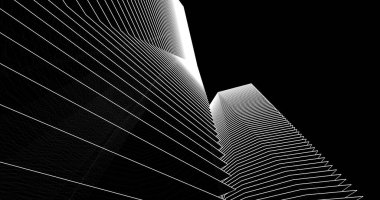 soyut mimari duvar kağıdı tasarımı, dijital konsept arkaplan