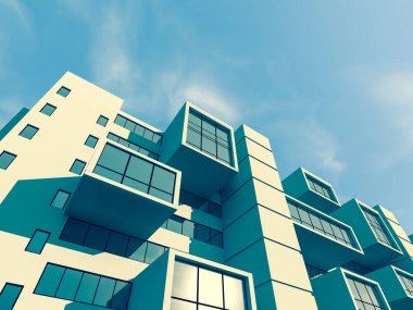 soyut mimari duvar kağıdı tasarımı, dijital konsept arkaplan