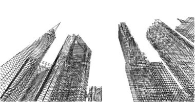 soyut mimari duvar kağıdı tasarımı, dijital konsept arkaplan