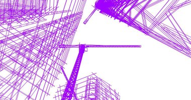 soyut mimari duvar kağıdı tasarımı, dijital konsept arkaplan