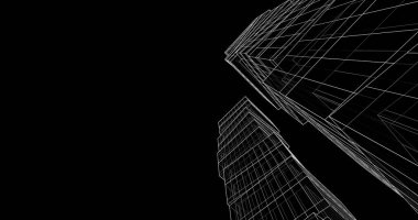 soyut mimari duvar kağıdı tasarımı, dijital konsept arkaplan