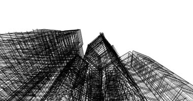 soyut mimari duvar kağıdı tasarımı, dijital konsept arkaplan