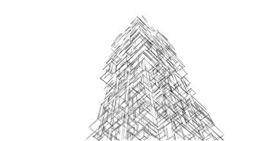 soyut mimari duvar kağıdı tasarımı, dijital konsept arkaplan