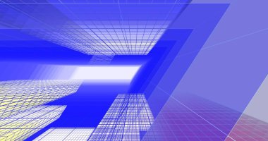 soyut mimari duvar kağıdı tasarımı, dijital konsept arkaplan