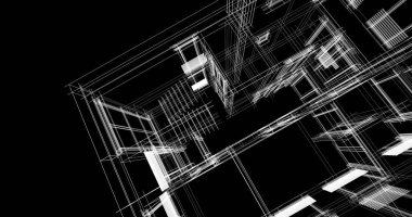 soyut mimari duvar kağıdı tasarımı, dijital konsept arkaplan