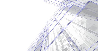 soyut mimari duvar kağıdı tasarımı, dijital konsept arkaplan