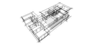 soyut mimari duvar kağıdı tasarımı, dijital konsept arkaplan