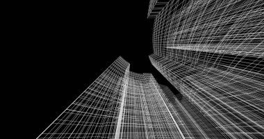 soyut mimari duvar kağıdı tasarımı, dijital konsept arkaplan