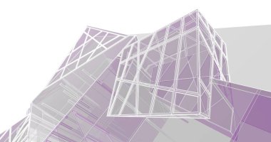 soyut mimari duvar kağıdı tasarımı, dijital konsept arkaplan