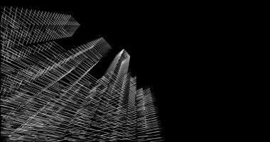 soyut mimari duvar kağıdı tasarımı, dijital konsept arkaplan