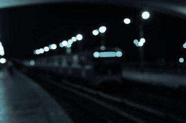 Bulanık şehir. Renkli soyut arkaplan