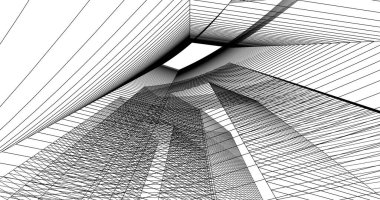 soyut mimari duvar kağıdı tasarımı, dijital konsept arkaplan