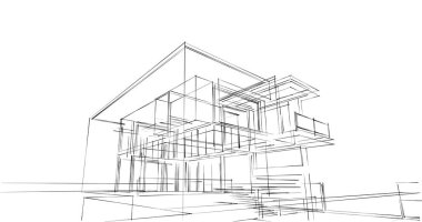 Geometrik mimari binalar tasarımı