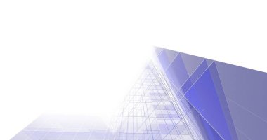 Mimari sanat konseptinde soyut çizgiler, minimum geometrik şekiller. 