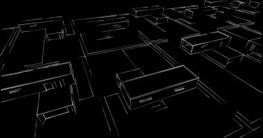 soyut mimari duvar kağıdı tasarımı, dijital konsept arkaplan
