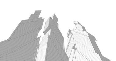 soyut mimari duvar kağıdı tasarımı, dijital konsept arkaplan