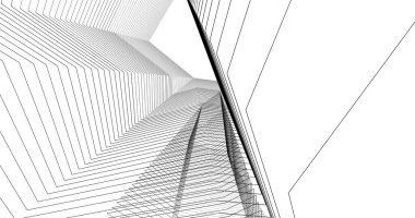 soyut mimari duvar kağıdı tasarımı, dijital konsept arkaplan