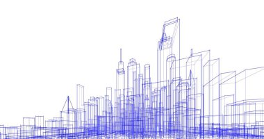 soyut mimari duvar kağıdı tasarımı, dijital konsept arkaplan