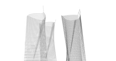 soyut mimari duvar kağıdı tasarımı, dijital konsept arkaplan
