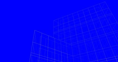 Mimari sanat konseptinde soyut çizgiler, minimum geometrik şekiller. 