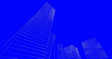 soyut mimari duvar kağıdı tasarımı, dijital konsept arkaplan