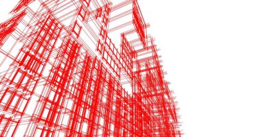 soyut mimari duvar kağıdı tasarımı, dijital konsept arkaplan