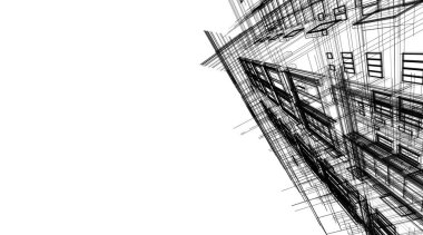 soyut mimari duvar kağıdı tasarımı, dijital konsept arkaplan