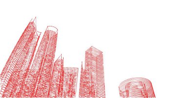 soyut mimari duvar kağıdı tasarımı, dijital konsept arkaplan