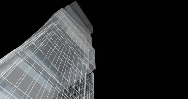 soyut mimari duvar kağıdı tasarımı, dijital konsept arkaplan