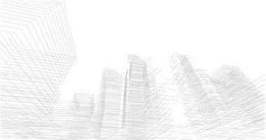 soyut mimari duvar kağıdı tasarımı, dijital konsept arkaplan