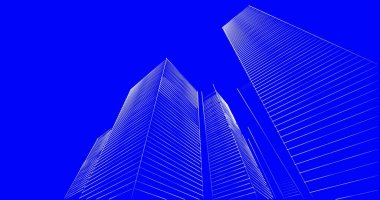 soyut mimari duvar kağıdı tasarımı, dijital konsept arkaplan