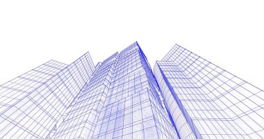 soyut mimari duvar kağıdı tasarımı, dijital konsept arkaplan