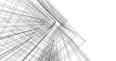 soyut mimari duvar kağıdı tasarımı, dijital konsept arkaplan