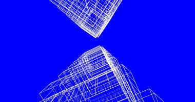 soyut mimari duvar kağıdı tasarımı, dijital konsept arkaplan