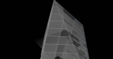 Mimari sanat konseptinde soyut çizgiler, minimum geometrik şekiller. 