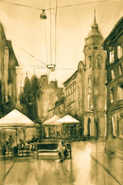 Mimari sanat konseptinde soyut çizgiler, minimum geometrik şekiller. 