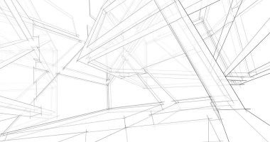 soyut mimari duvar kağıdı tasarımı, dijital konsept arkaplan