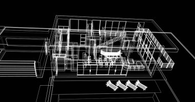 soyut mimari duvar kağıdı tasarımı, dijital konsept arkaplan