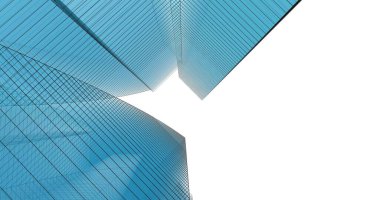 Arkaplanda mimari bina 3d illüstrasyon