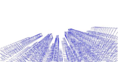 soyut mimari duvar kağıdı tasarımı, dijital konsept arkaplan