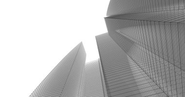 soyut mimari duvar kağıdı tasarımı, dijital konsept arkaplan