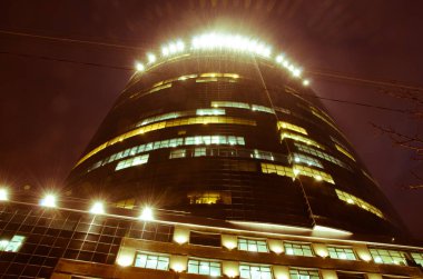 Bulanık soyut ışıklar gece şehrin arka planı