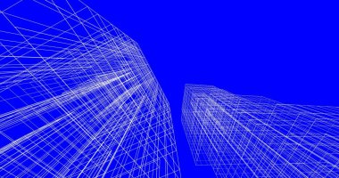 soyut mimari duvar kağıdı tasarımı, dijital konsept arkaplan