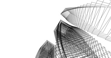 soyut mimari duvar kağıdı tasarımı, dijital konsept arkaplan