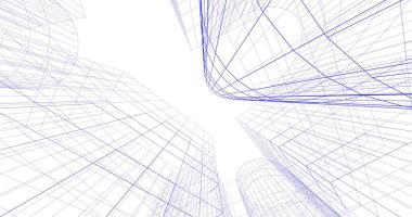 soyut mimari duvar kağıdı tasarımı, dijital konsept arkaplan