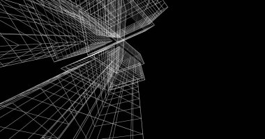 soyut mimari duvar kağıdı tasarımı, dijital konsept arkaplan