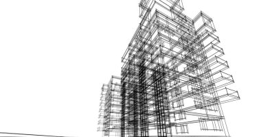 minimal geometrik mimari binalar tasarımı