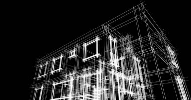 Geometrik mimari binalar tasarımı